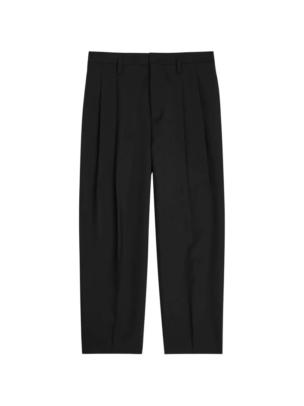Jil Sander pleated pressed-crease trousers - Schwarz