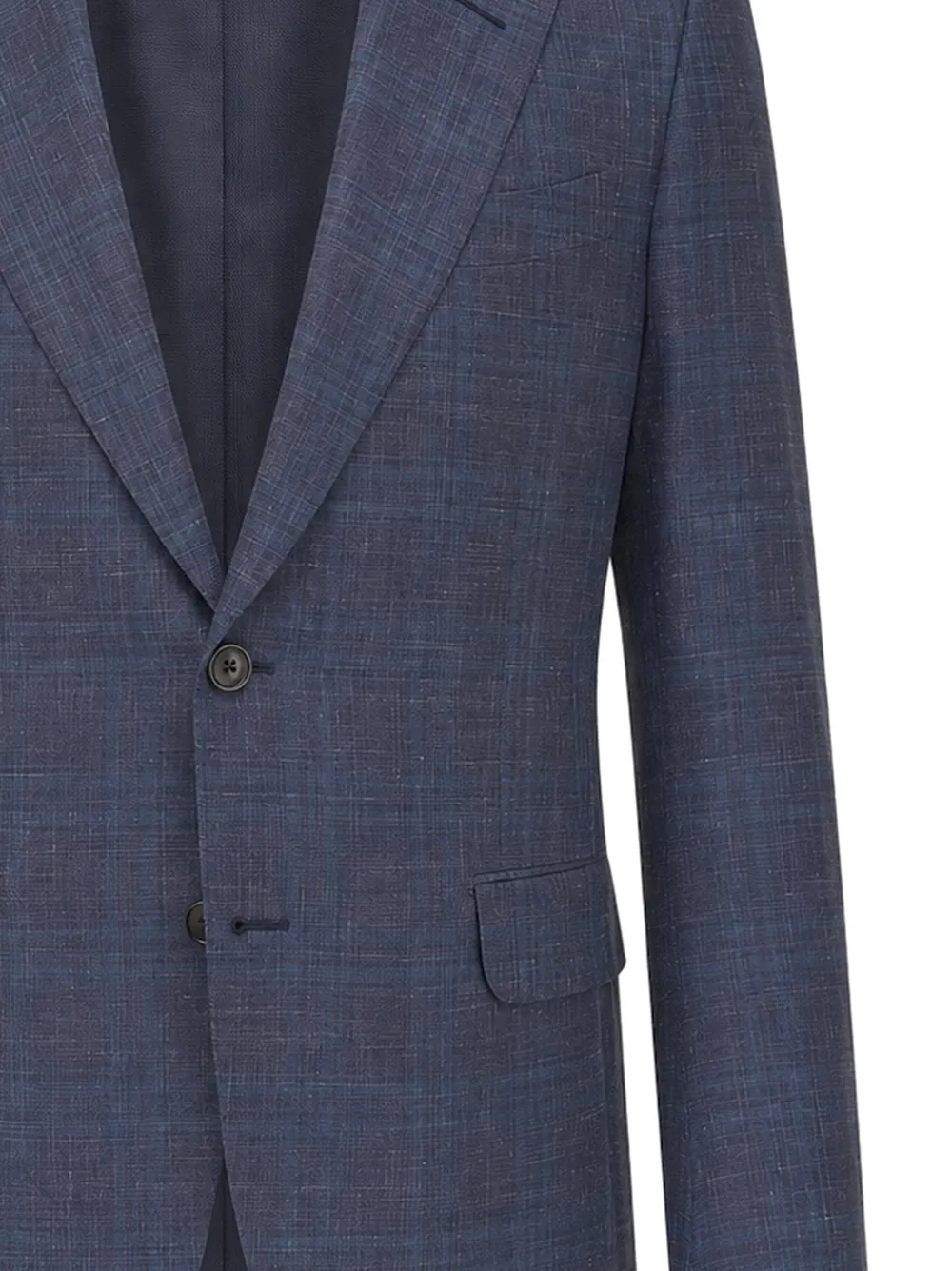 Zegna Geruite blazer Blauw
