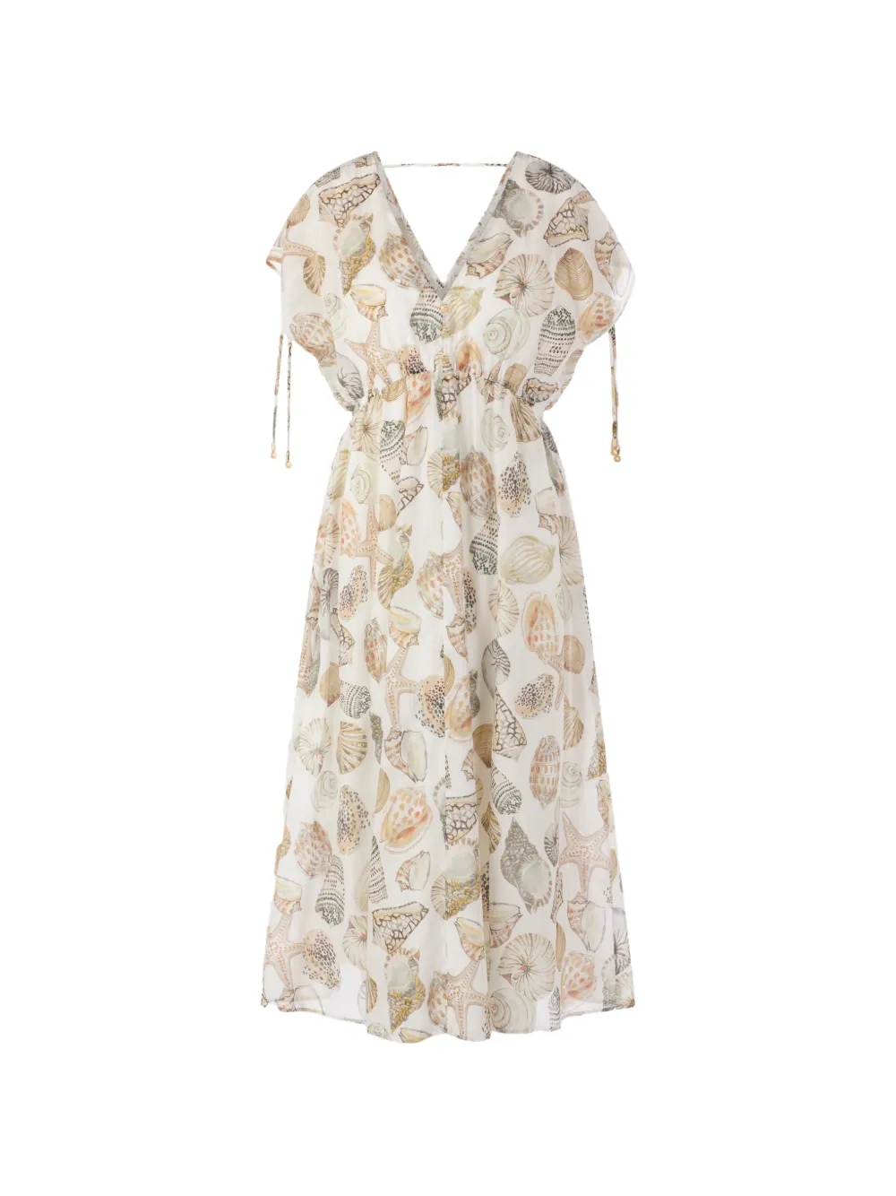 MARCCAIN seashell-print midi dress