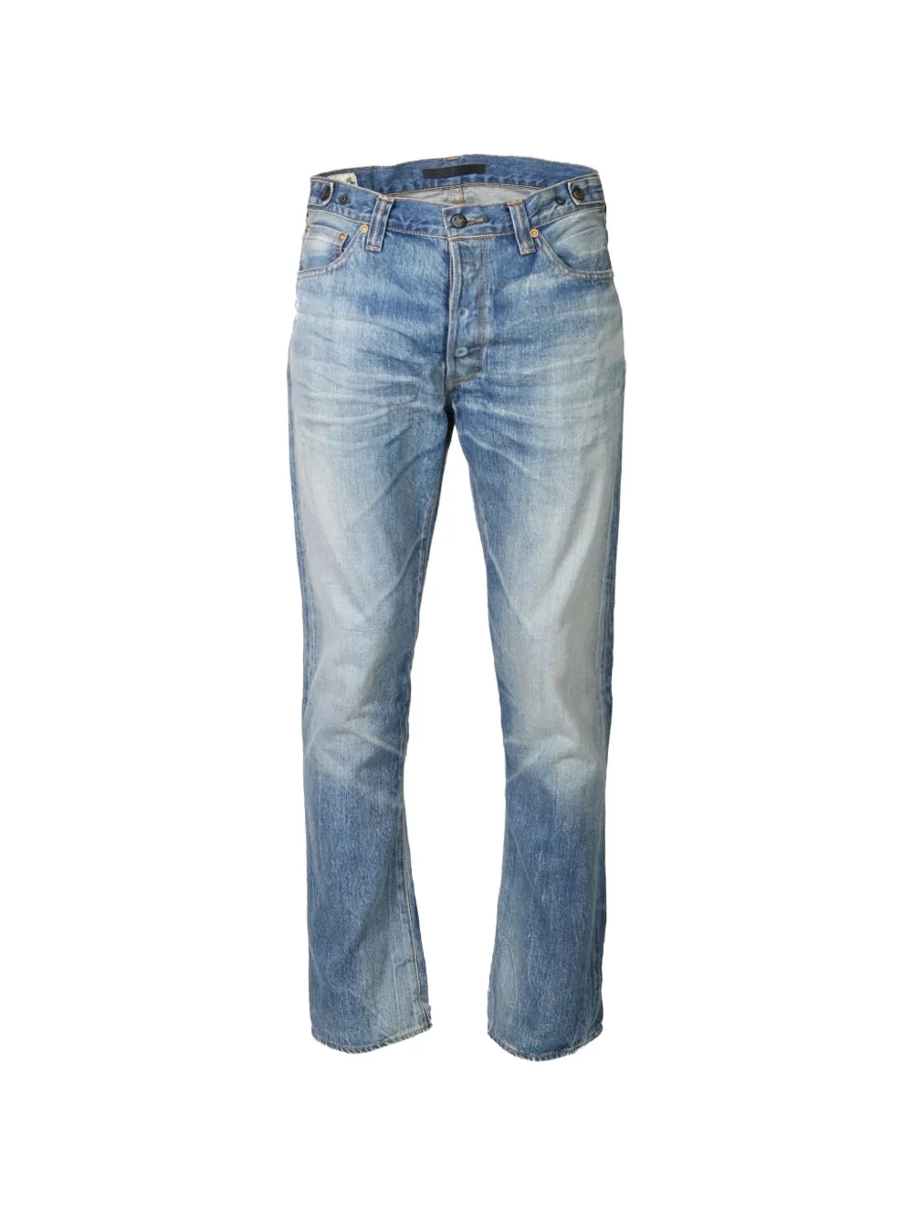 Mastercraft Union faded whiskered jeans - Blu