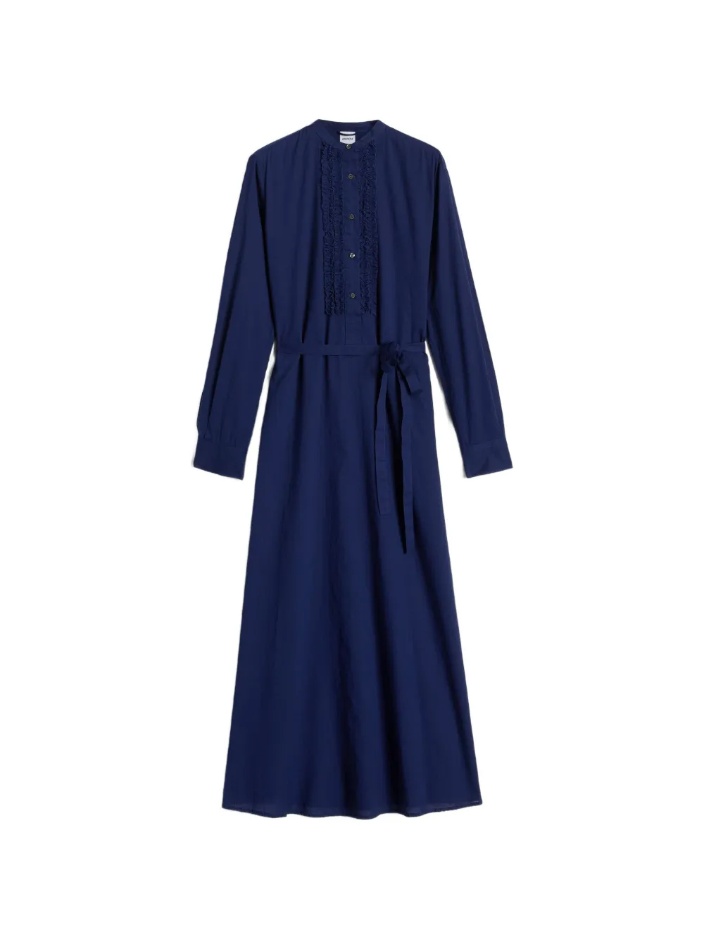ASPESI ruffled belted midi dress - Blu