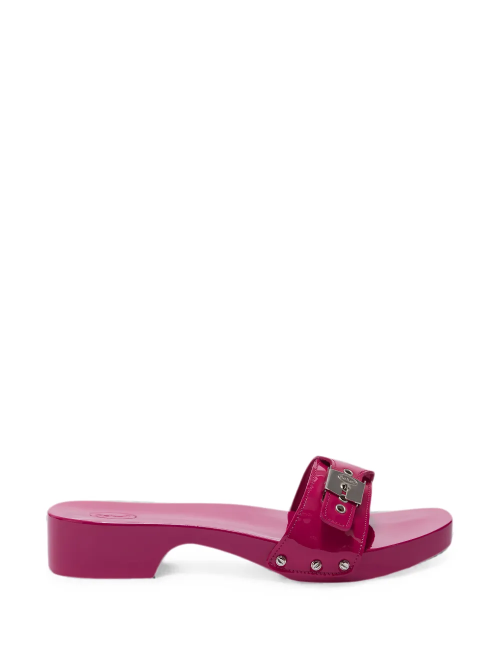 Scholl Pescura Buckle-fastening Leather Sandals In Pink