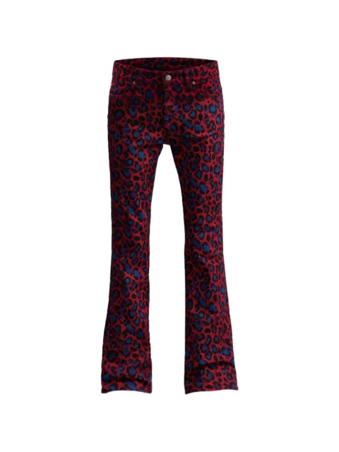 R13 leopard-print jeans