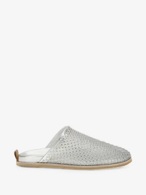 Forte Forte crystal-embellished mesh mules