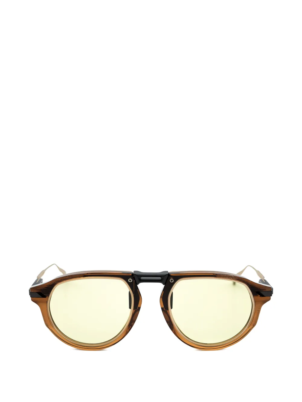 Movitra Geometric-frame Sunglasses In Brown