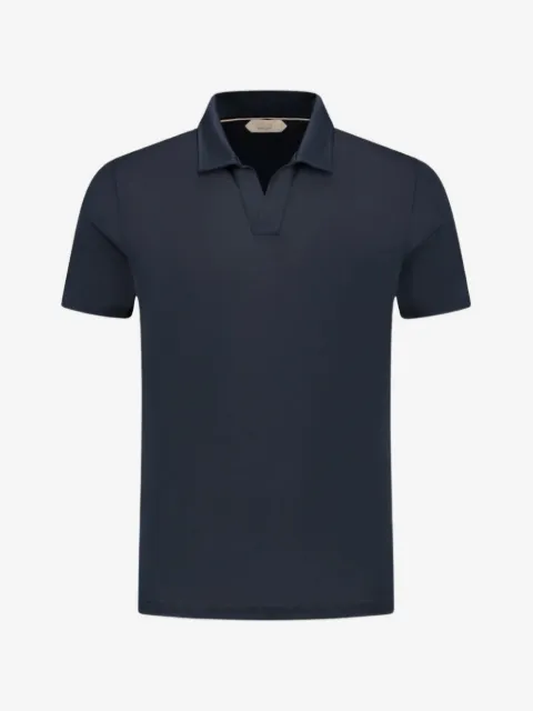 Aurélien buttonless cotton T-shirt
