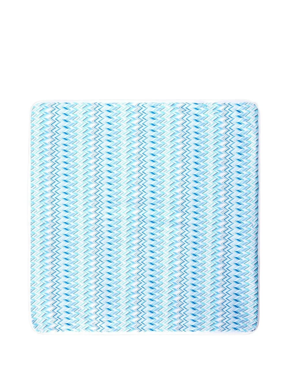 Missoni Kids logo-print blanket - Blu
