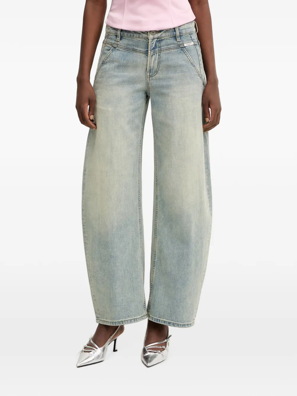 Miss Sixty Alice logo-patch jeans - Blu
