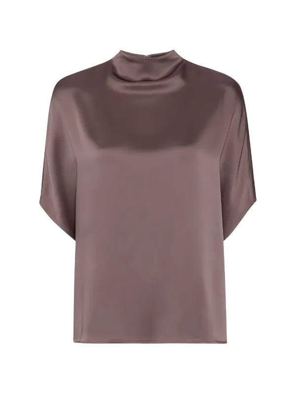 Lapointe Cape-sleeve Rop in Brown