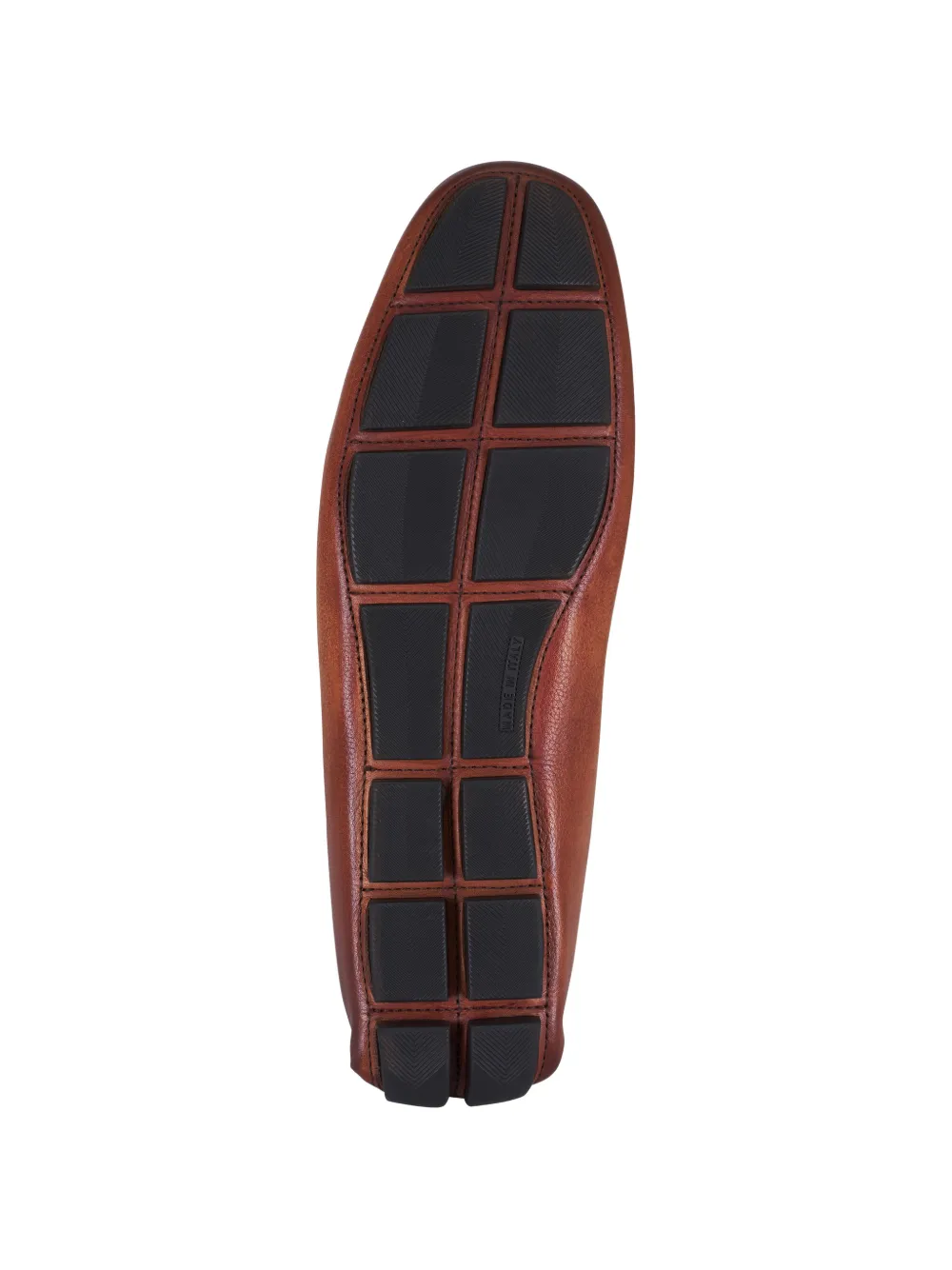 MARTIN DINGMAN Leren penny loafers Bruin