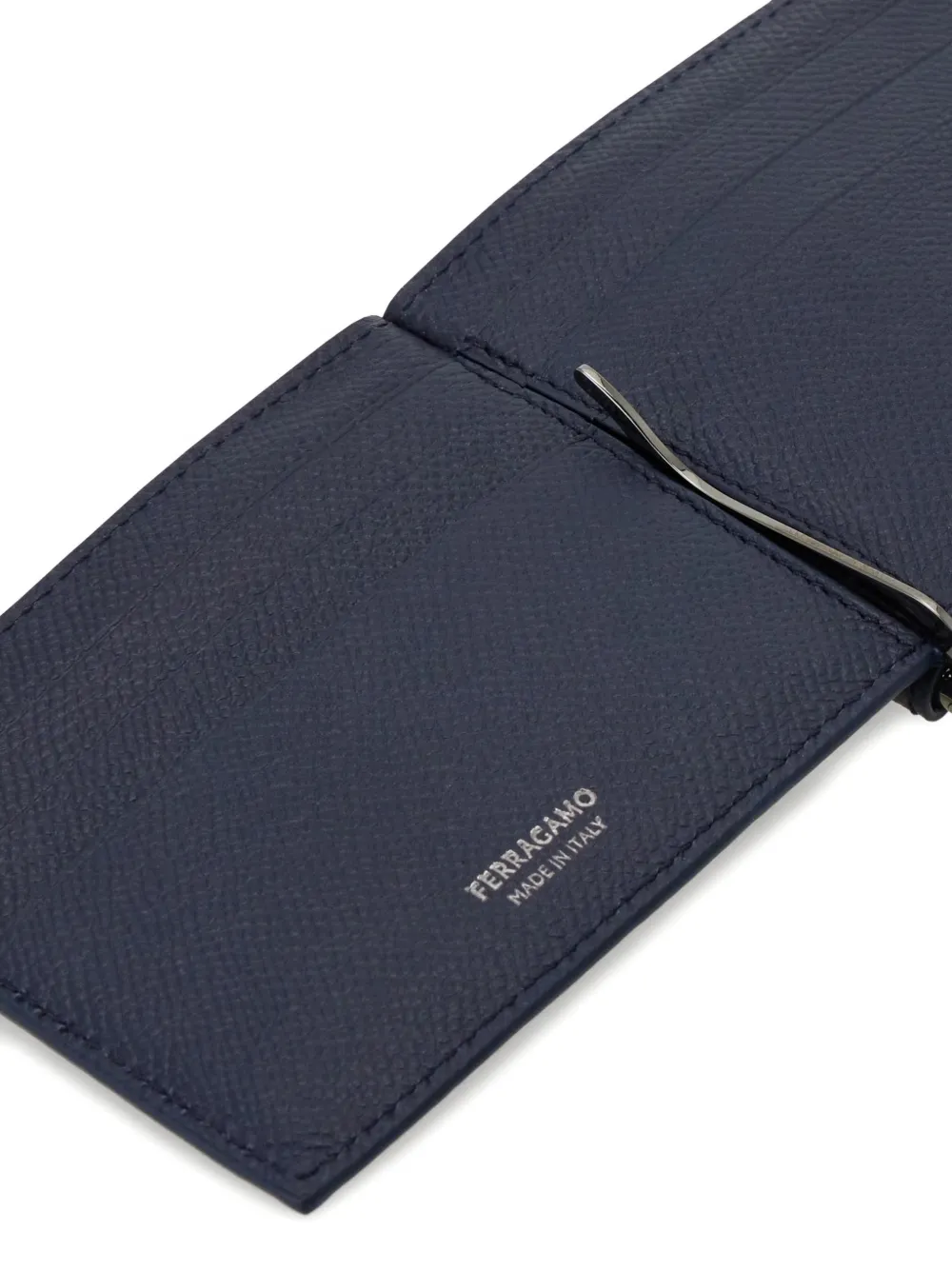 Ferragamo Gancini portemonnee met geldclip Blauw