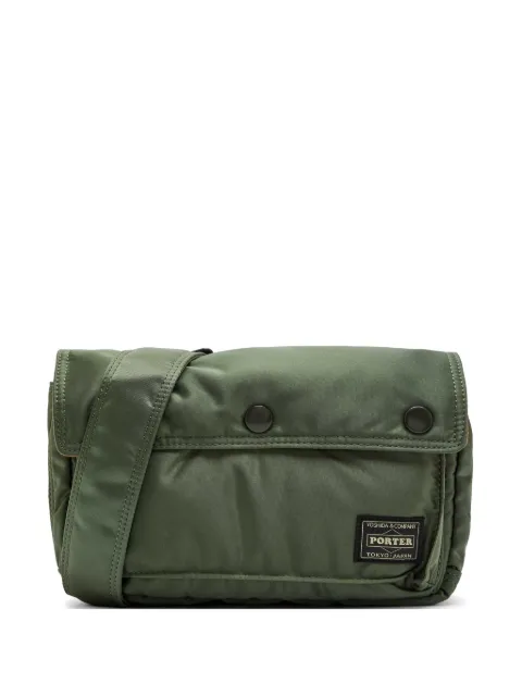 Porter Tanker logo-patch shoulder bag