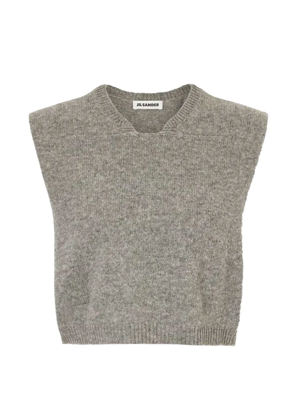 Jil Sander V-neck vest - Grigio