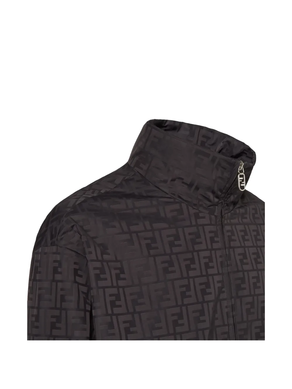 FENDI Jack met rits en FF-patroon Zwart