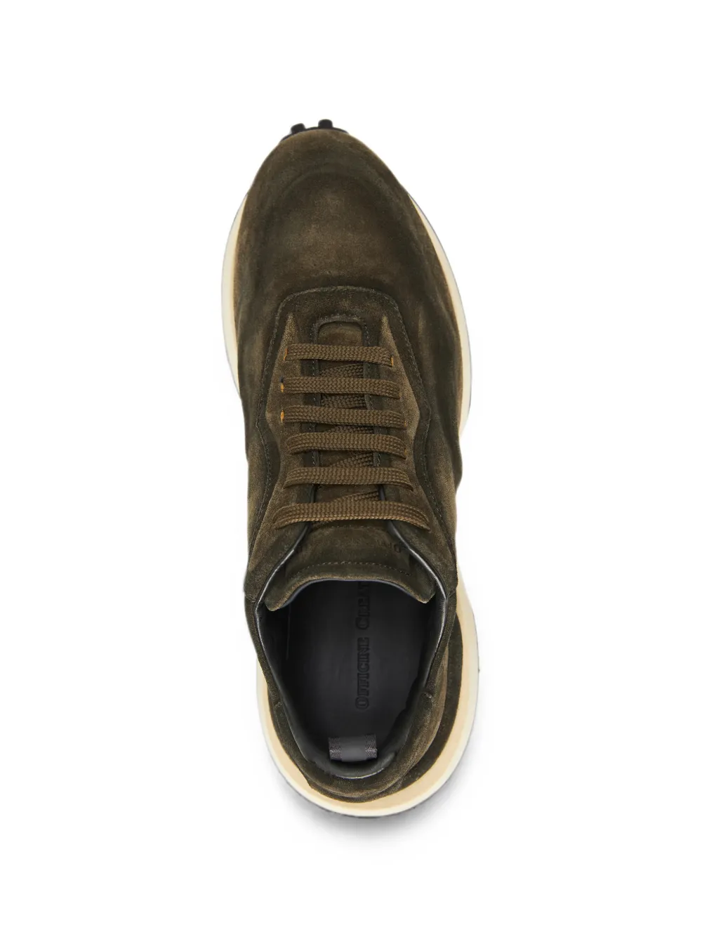 Officine Creative panelled lace-up sneakers Groen
