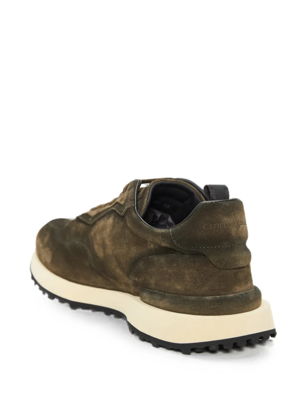 Officine Creative panelled lace-up sneakers Groen