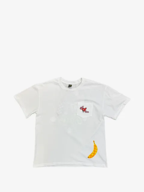 ANTI PROMO graphic-print chest-pocket T-shirt