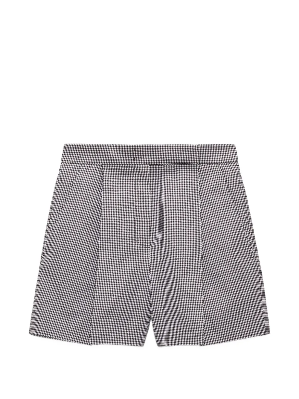 Dorothee Schumacher gingham-check pleated-design shorts - Marrone