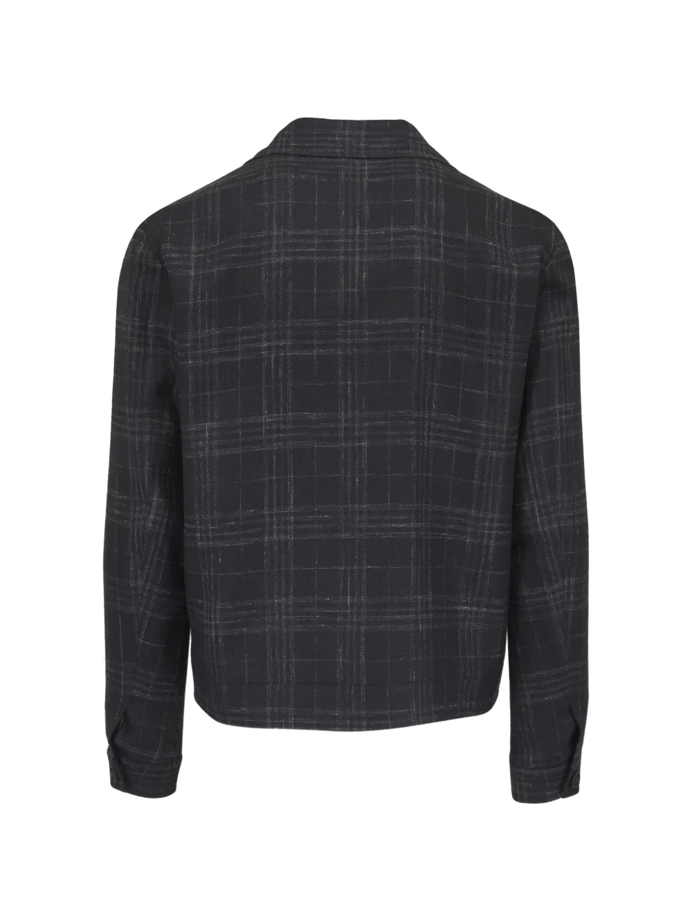 Isaia check-pattern spread-collar jacket | Shirt Jackets | Image 2