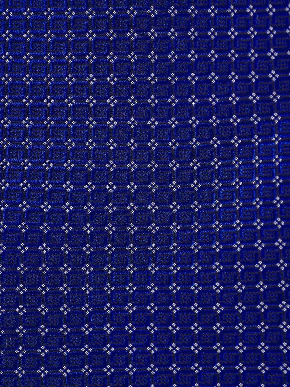  Kiton Geometric-pattern Tie - Bleu 