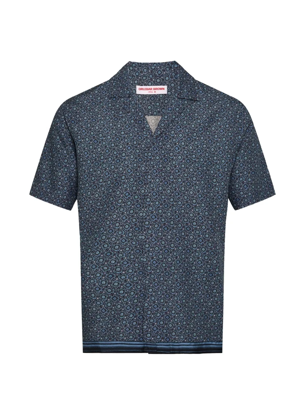 Orlebar Brown geometric-print shirt - Blu