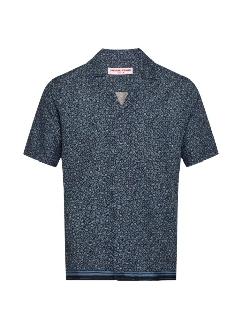 Orlebar Brown Maitan geometric-print shirt