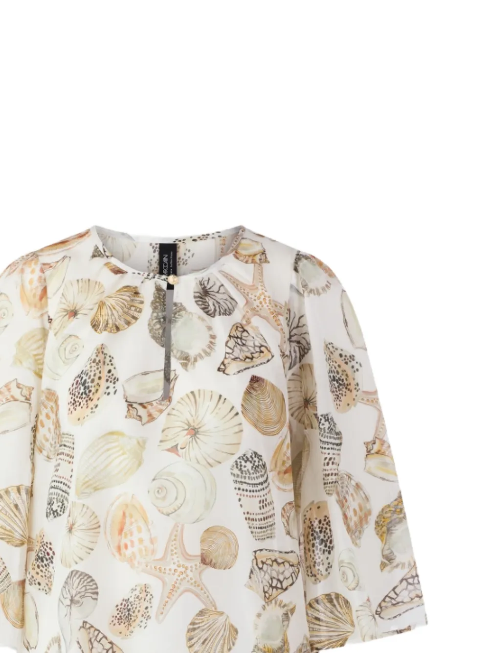  Marccain Blusa Con Conchas Estampadas - Neutro 