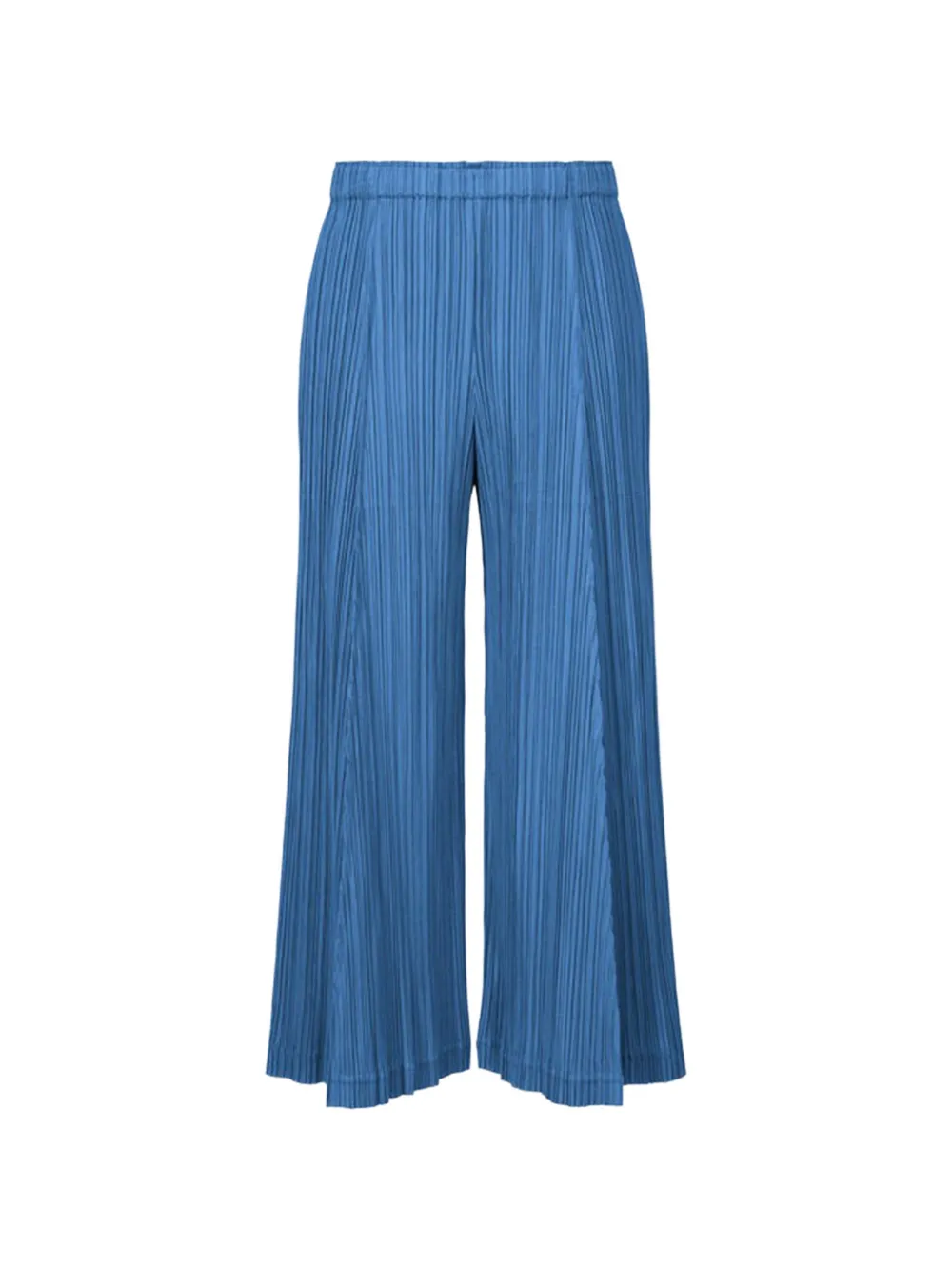 Pleats Please Issey Miyake Pantaloni a palazzo con pieghe - Blu