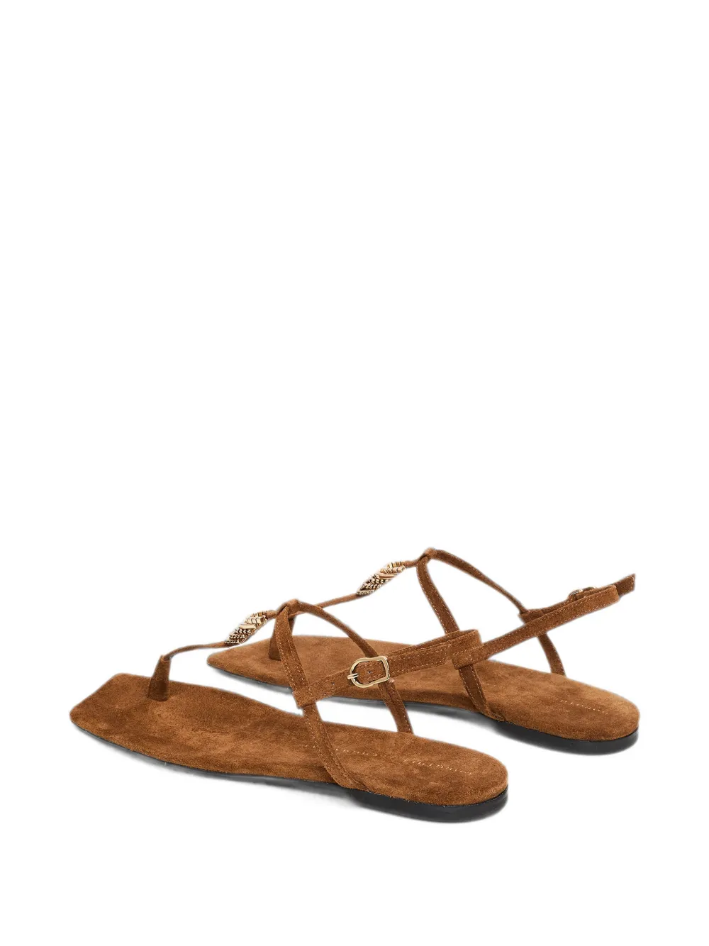 Dorothee Schumacher embellished suede sandals Bruin
