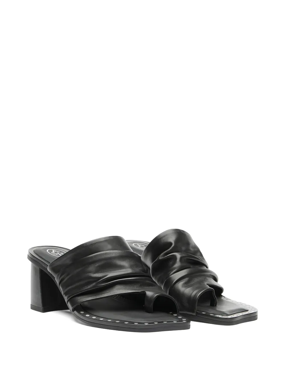 Ash Corine ruched sandals Zwart