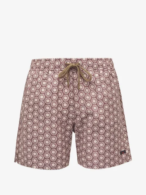 FAHERTY geometric-print swim shorts