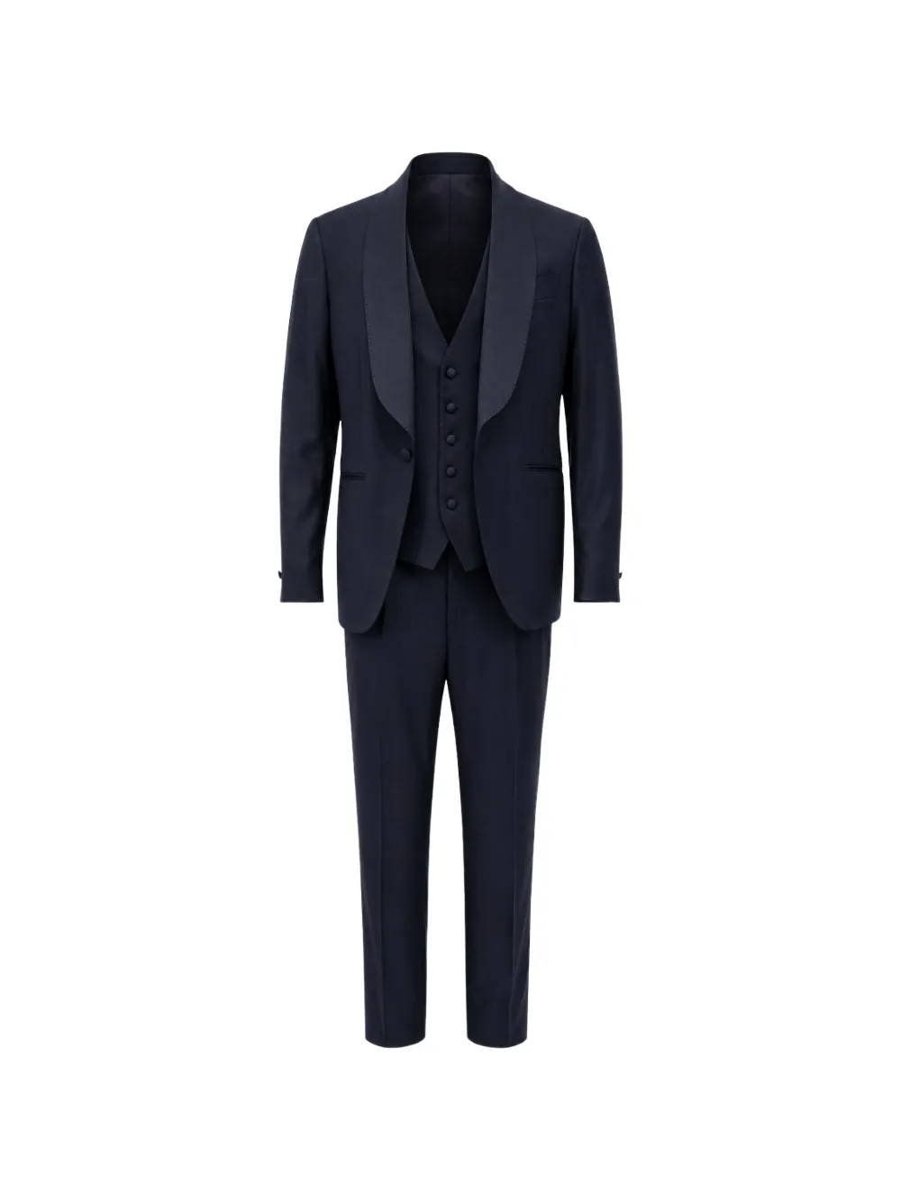 FRANZESE COLLECTION shawl-collar three-piece suit - Blu