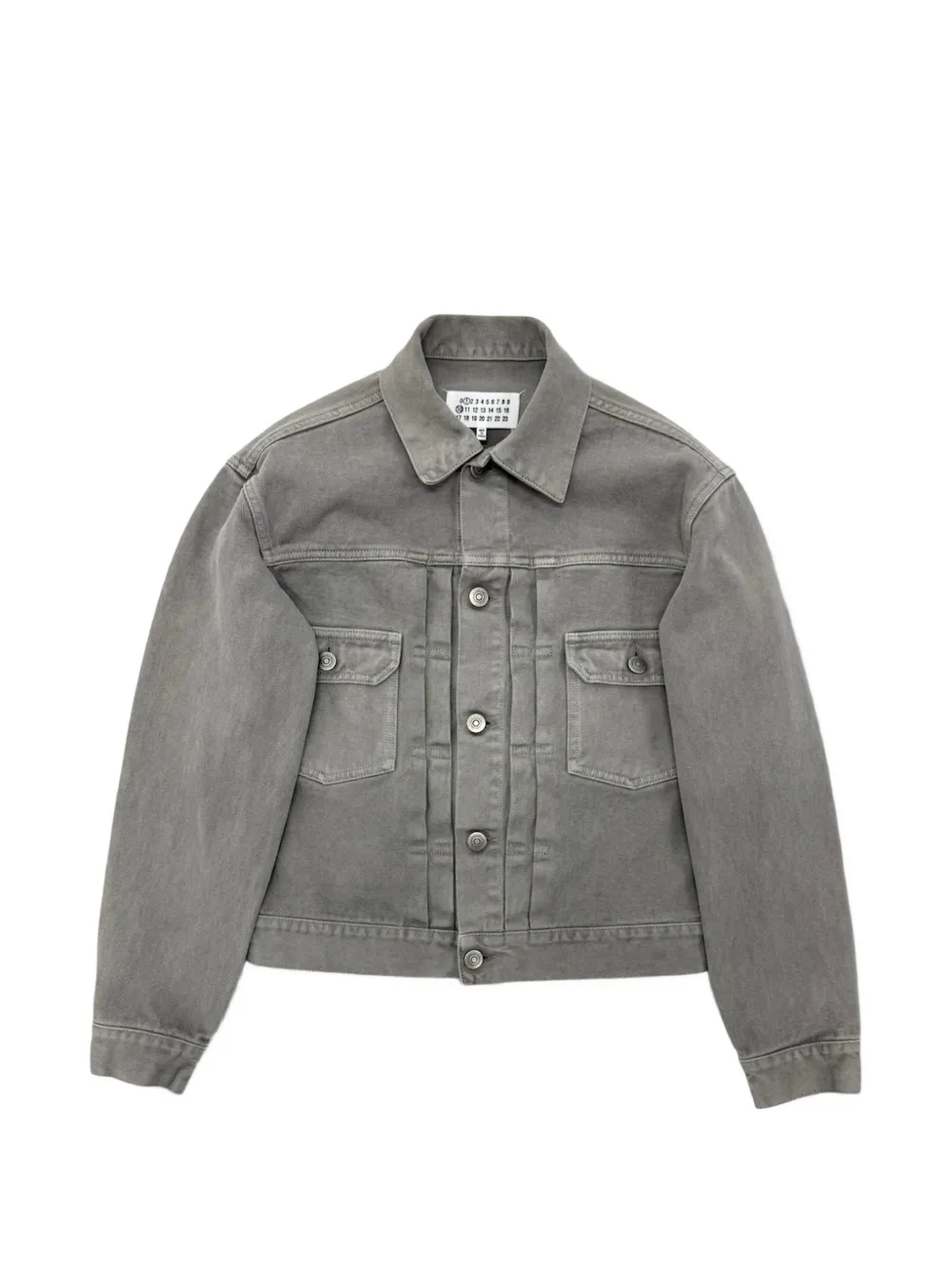 Maison Margiela washed-finish denim jacket - Grigio
