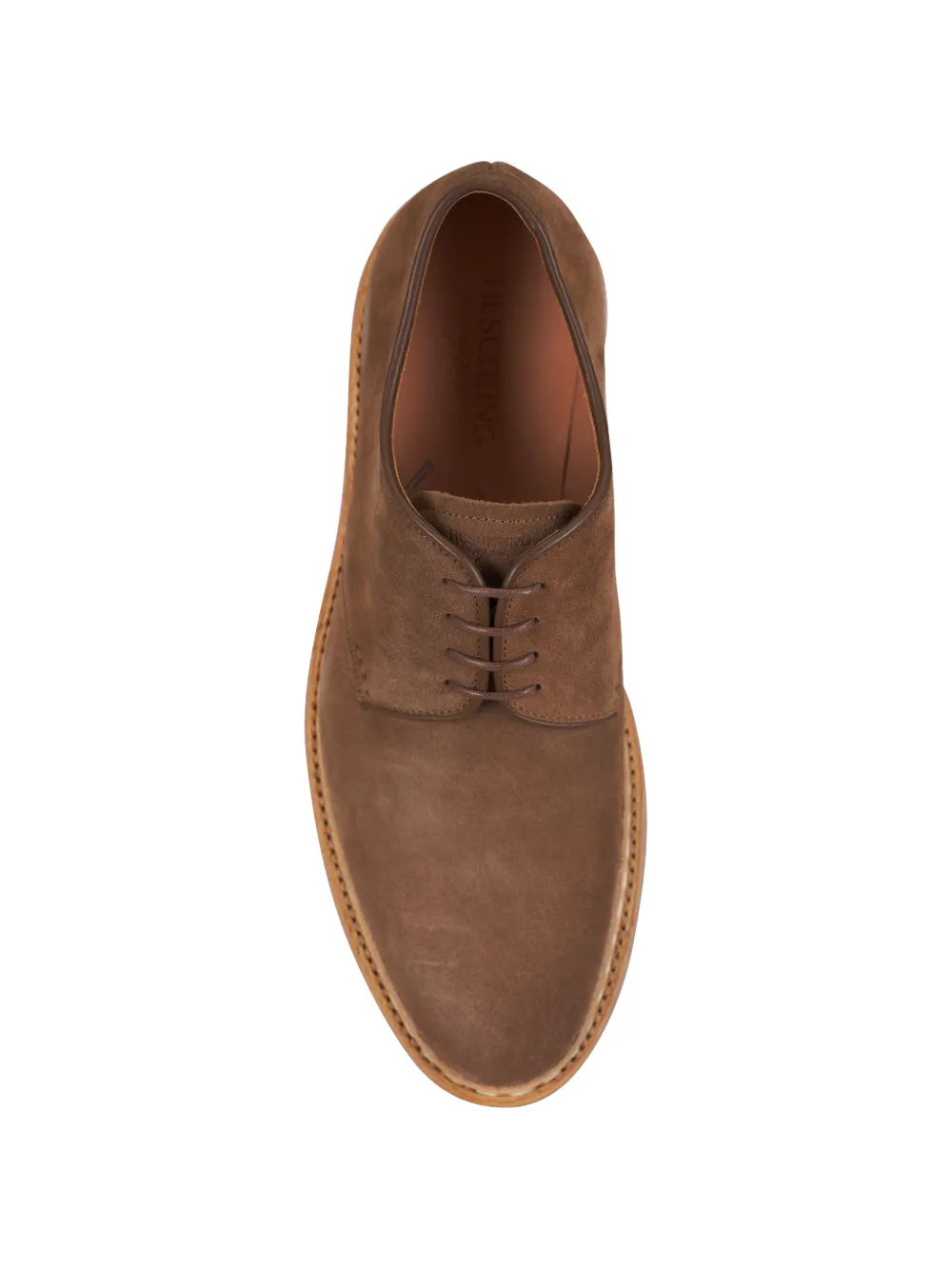 Heschung suede lace-up shoes Bruin