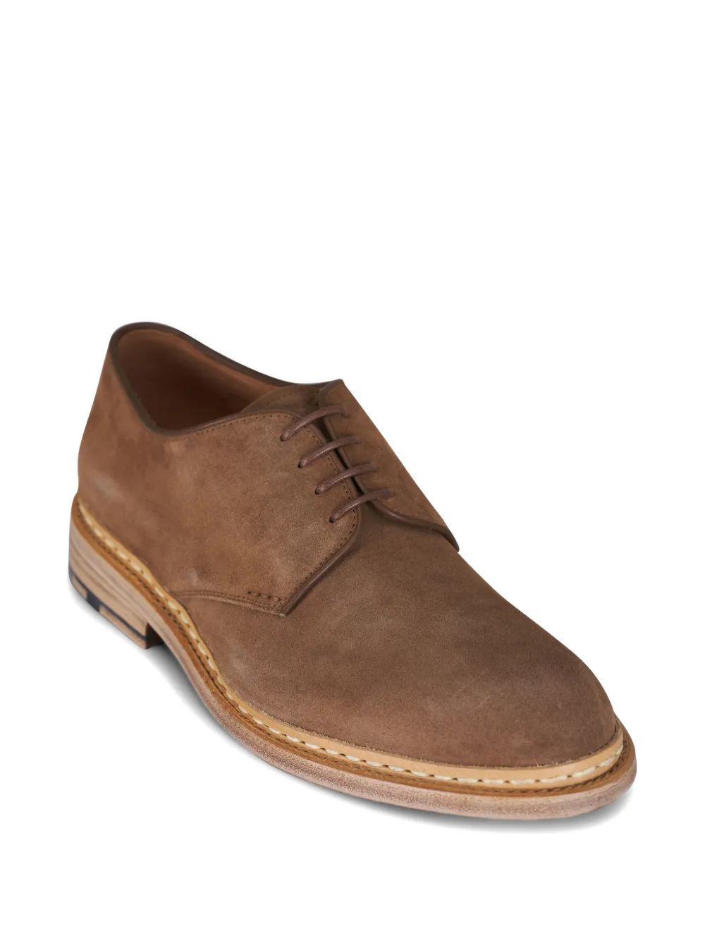Heschung suede lace-up shoes Bruin