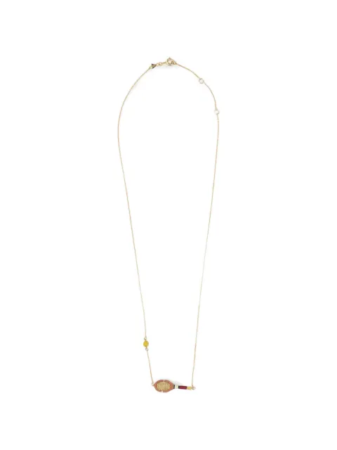 Aliita racket-motif necklace
