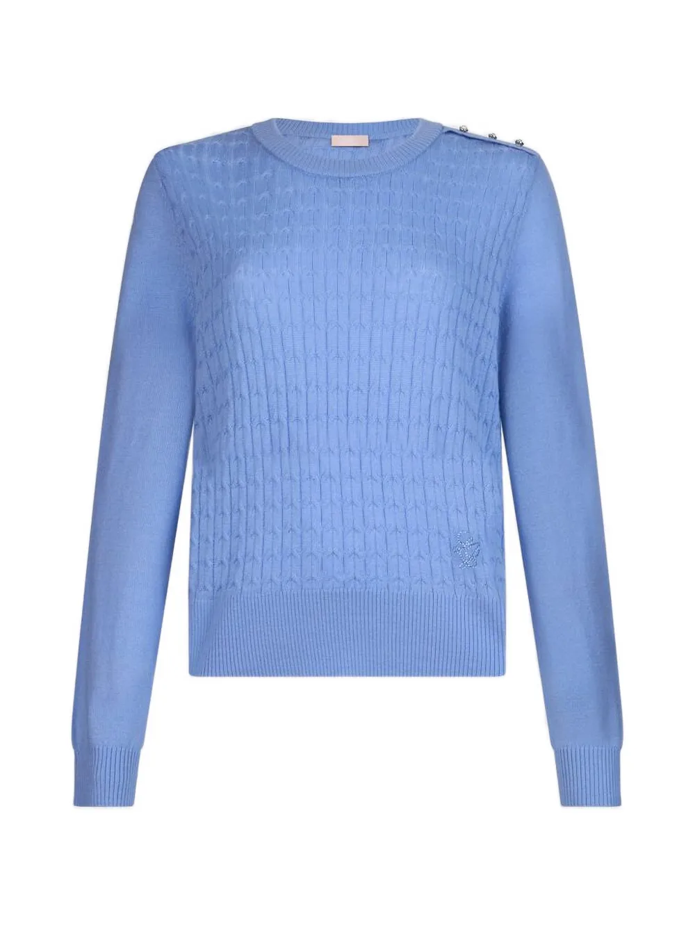 LIU JO cable-knit sweater - Blu