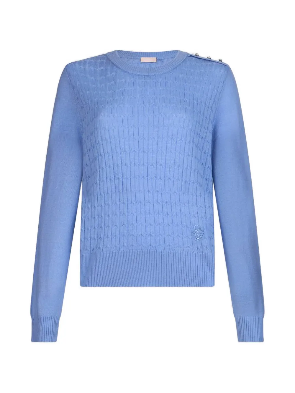 LIU JO cable-knit sweater - Blu