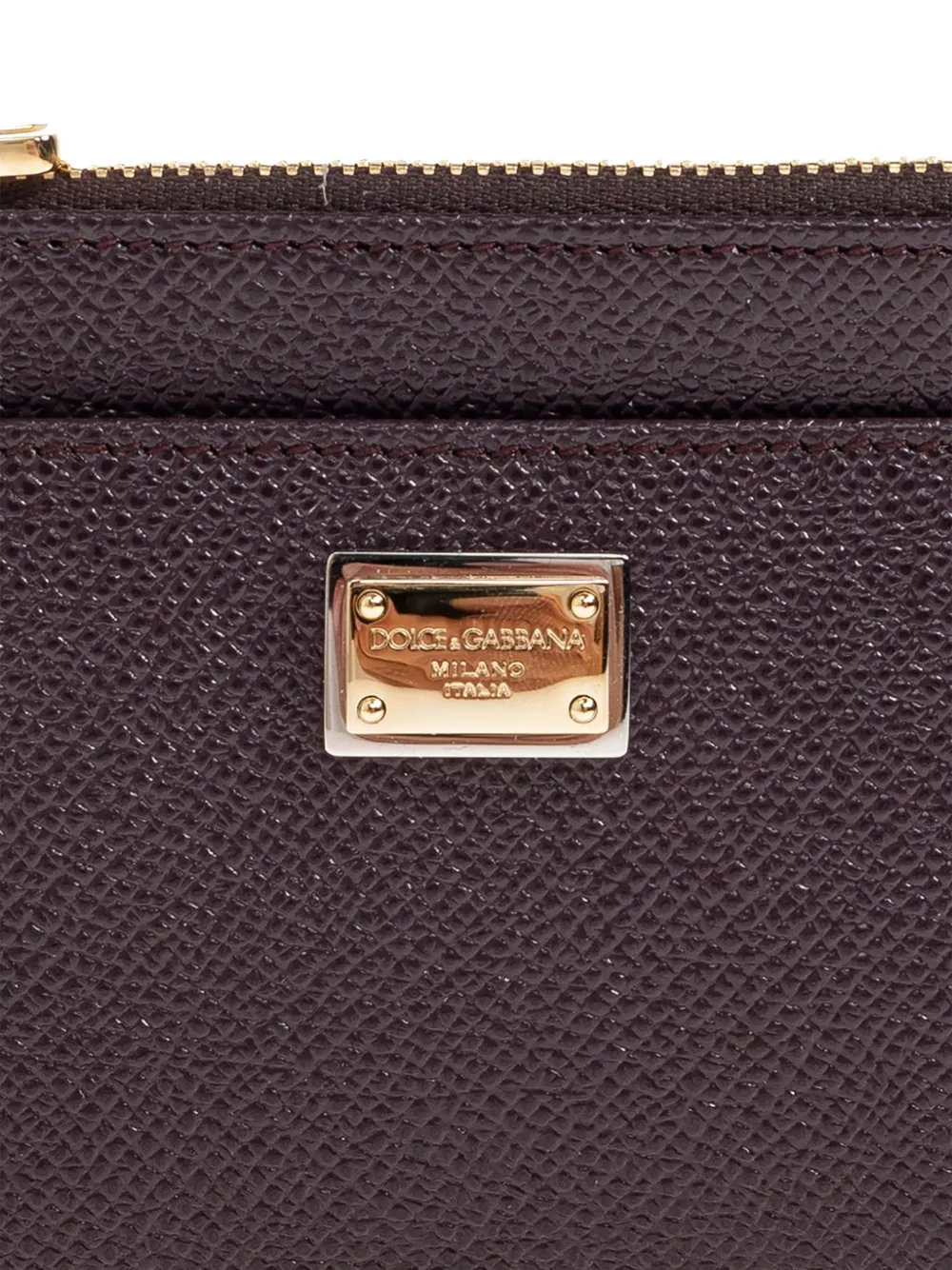 Dolce & Gabbana Pasjeshouder met logoplakkaat Bruin