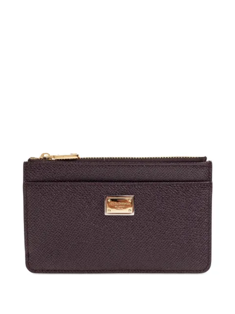 Dolce & Gabbana logo-plaque card holder