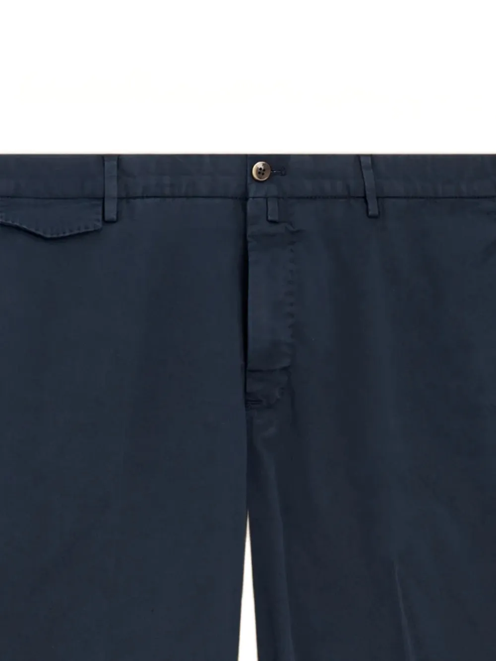 PT Torino Katoenen stretch chino shorts met knoopsluiting Blauw