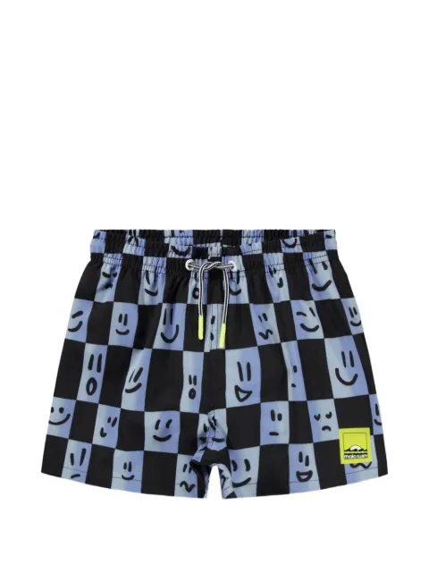 Molo Niko check-print swim shorts