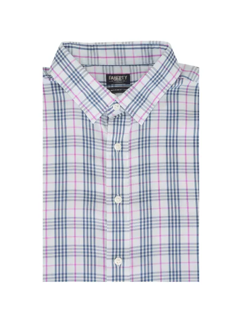 FAHERTY Movement check-pattern button-down shirt