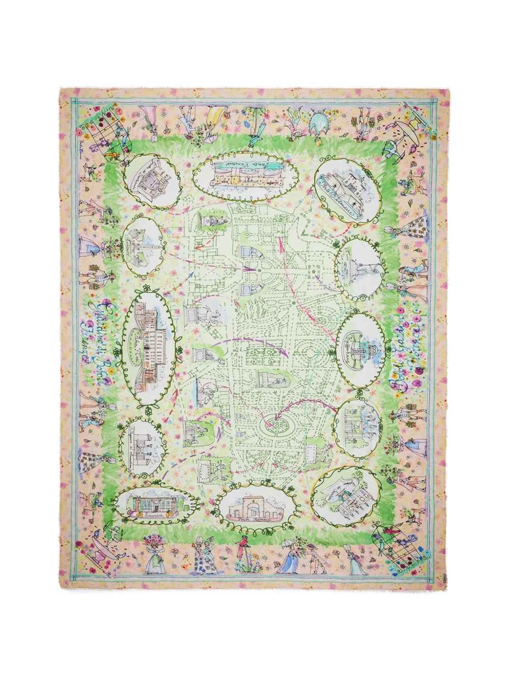 Faliero Sarti x Paolo Fiumi Giardino Boboli scarf - Toni neutri