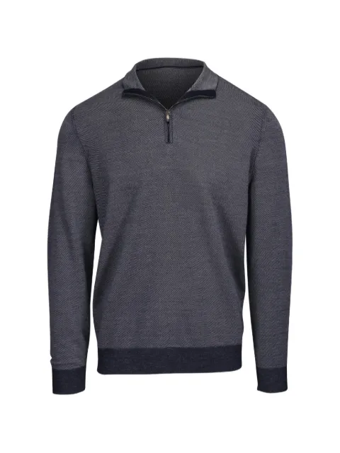 Colombo quarter-zip marl-effect sweater