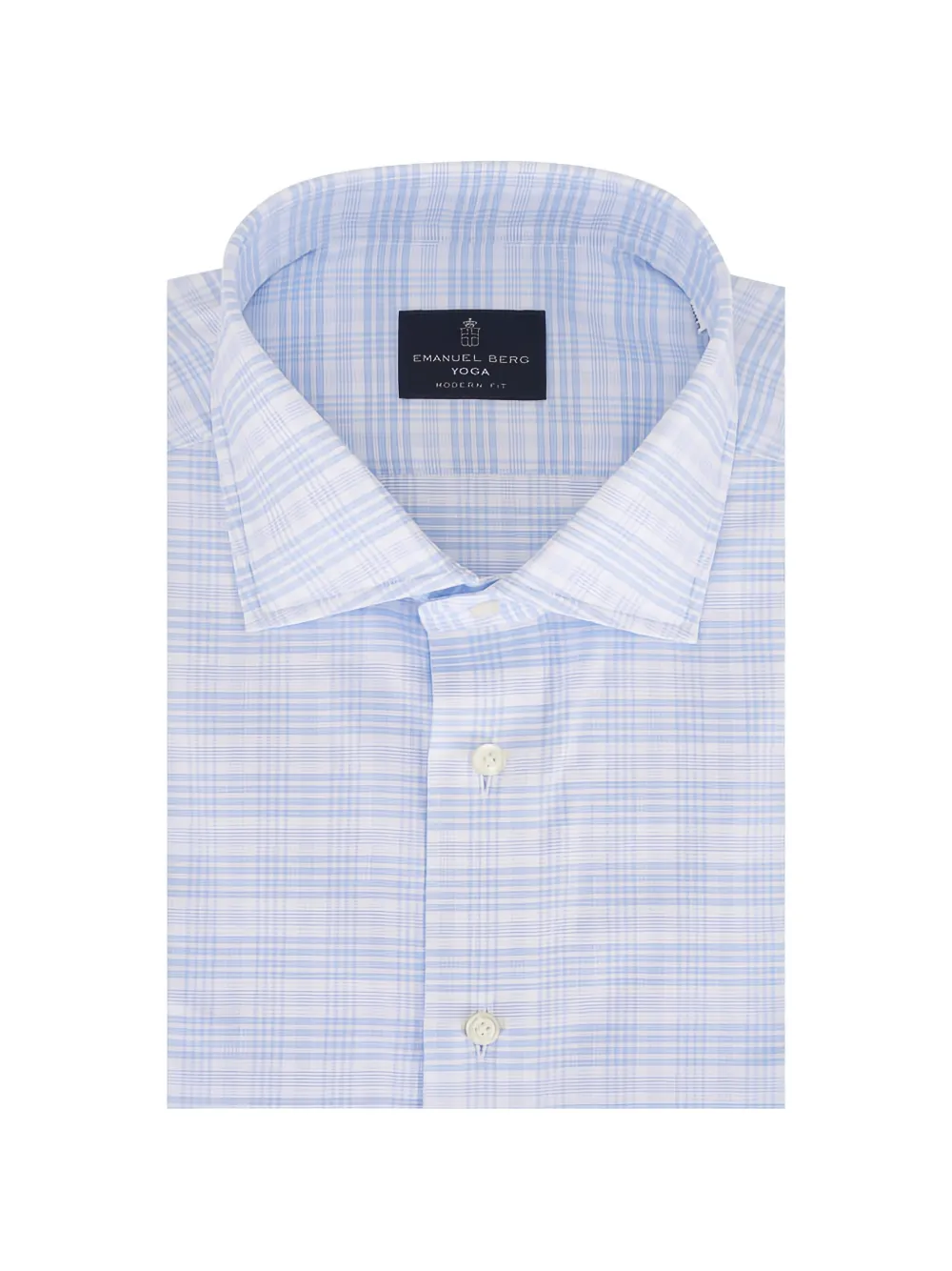 EMANUEL BERG Yoga checked shirt - Blu