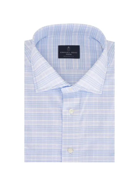 EMANUEL BERG Yoga checked shirt