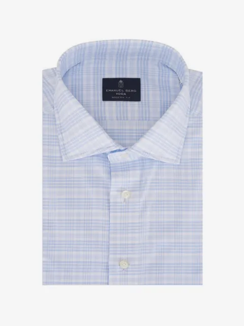 EMANUEL BERG Yoga checked shirt
