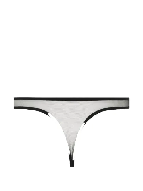 Fleur Du Mal Lily embroidered thong
