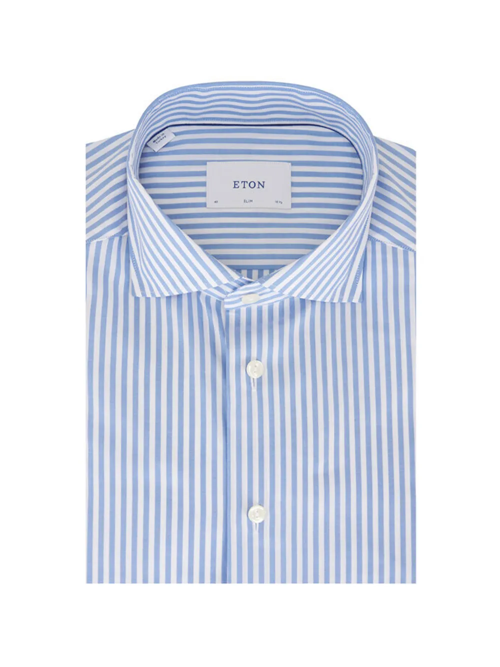 Eton striped slim-fit oxford shirt - Blu